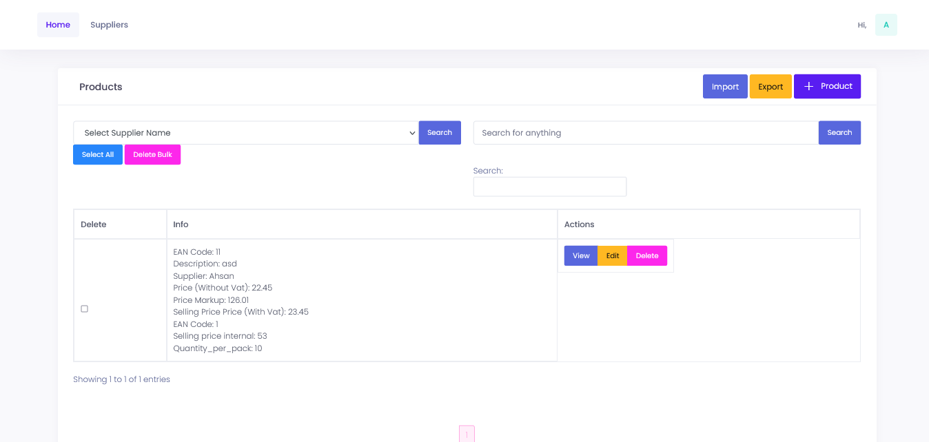  Clan Products Manager